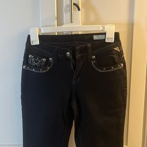 Sexy couture boot cut jeans with design